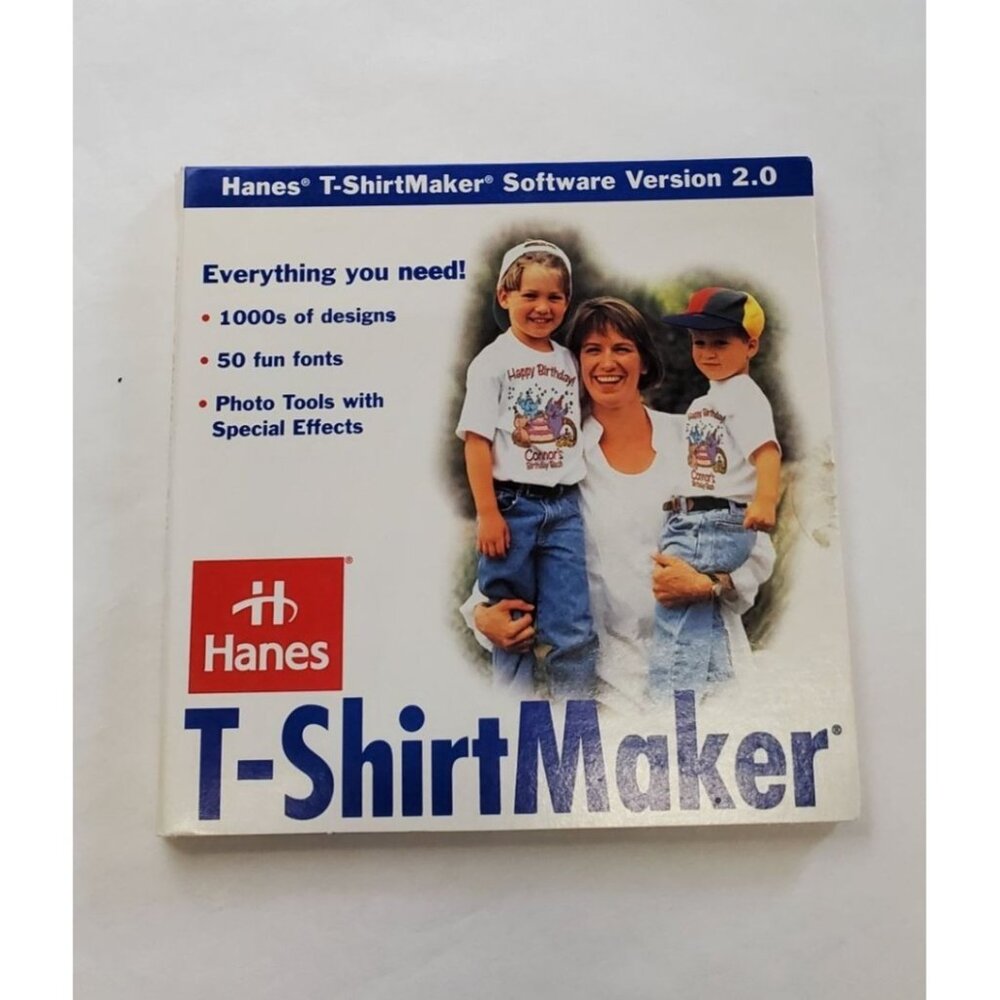Hanes T-Shirt Maker Software Version 2.0 PC CD-ROM 1996 - DISC ONLY!